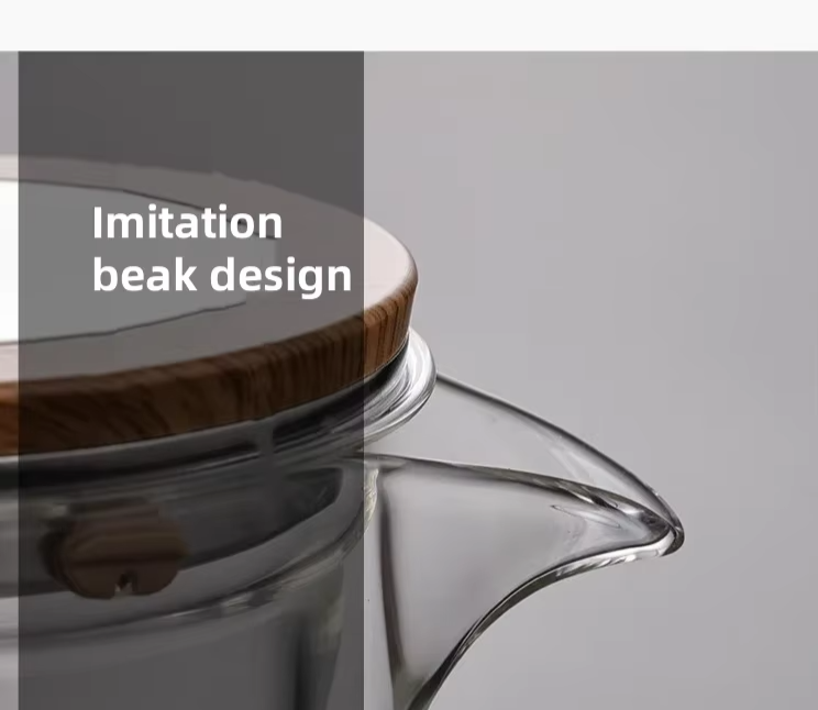 Exotic glass teapot with magnetic switch (600ml and 800 ml)